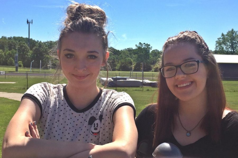 Junior Brianna Horne (left) and sophomore Jenna Robinson are eager to fill their new roles as executive editors for The Eclipse in 2017-18.