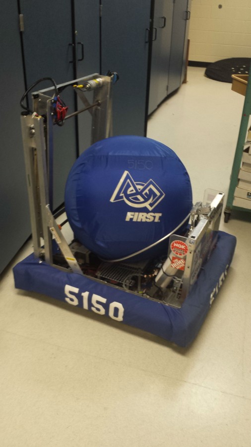 The+robotics+team+built+this+robot+for+last+years+competitions.+The+team+will+build+another+robot+this+season.