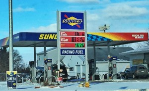 Gas prices dip below $2 at a gas station on Genesee Road.