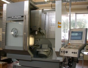 A CNC machine is a multi-axis machines used to manufacture parts.