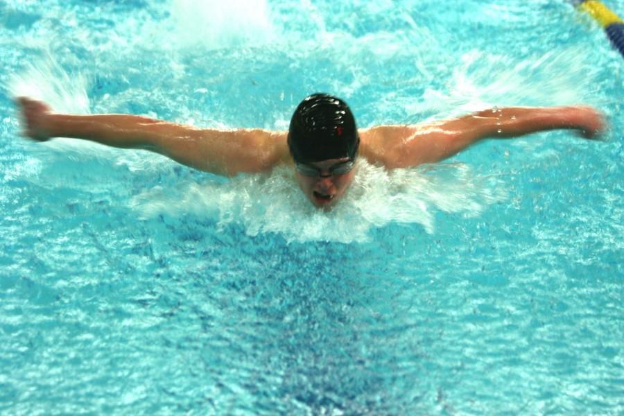 Senior+Ryan+Walker+competes+in+the+100-yard+butterfly+on+Feb+3.+Walker+finished+third+in+1%3A10.87.