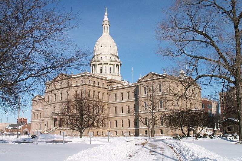 The Capitol building located in Lansing.