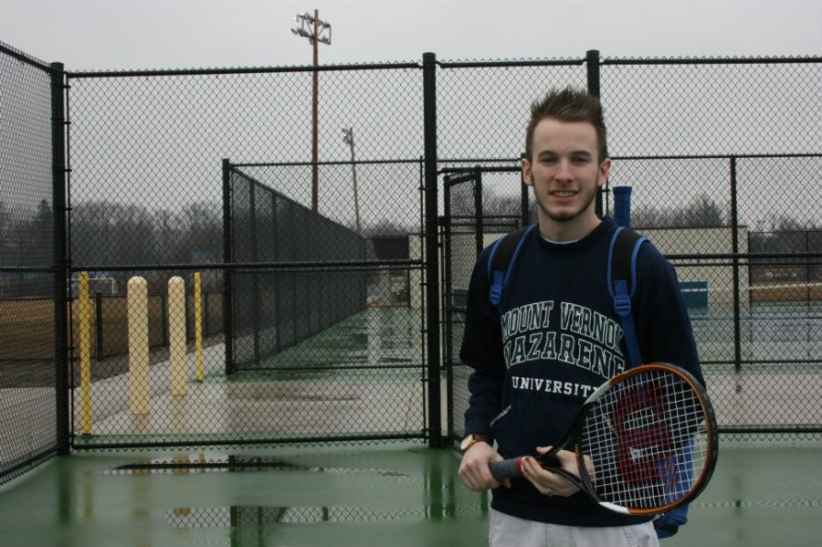 Senior Trent Tuttle has been on the varsity tennis team for four years. He began the Playing for a Purpose program, which will be offered to students next school year.