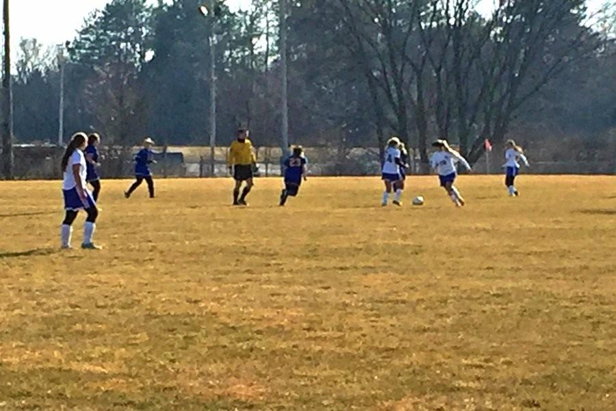 The soccer team faced off against Birch Run on March 25, losing 1-0.