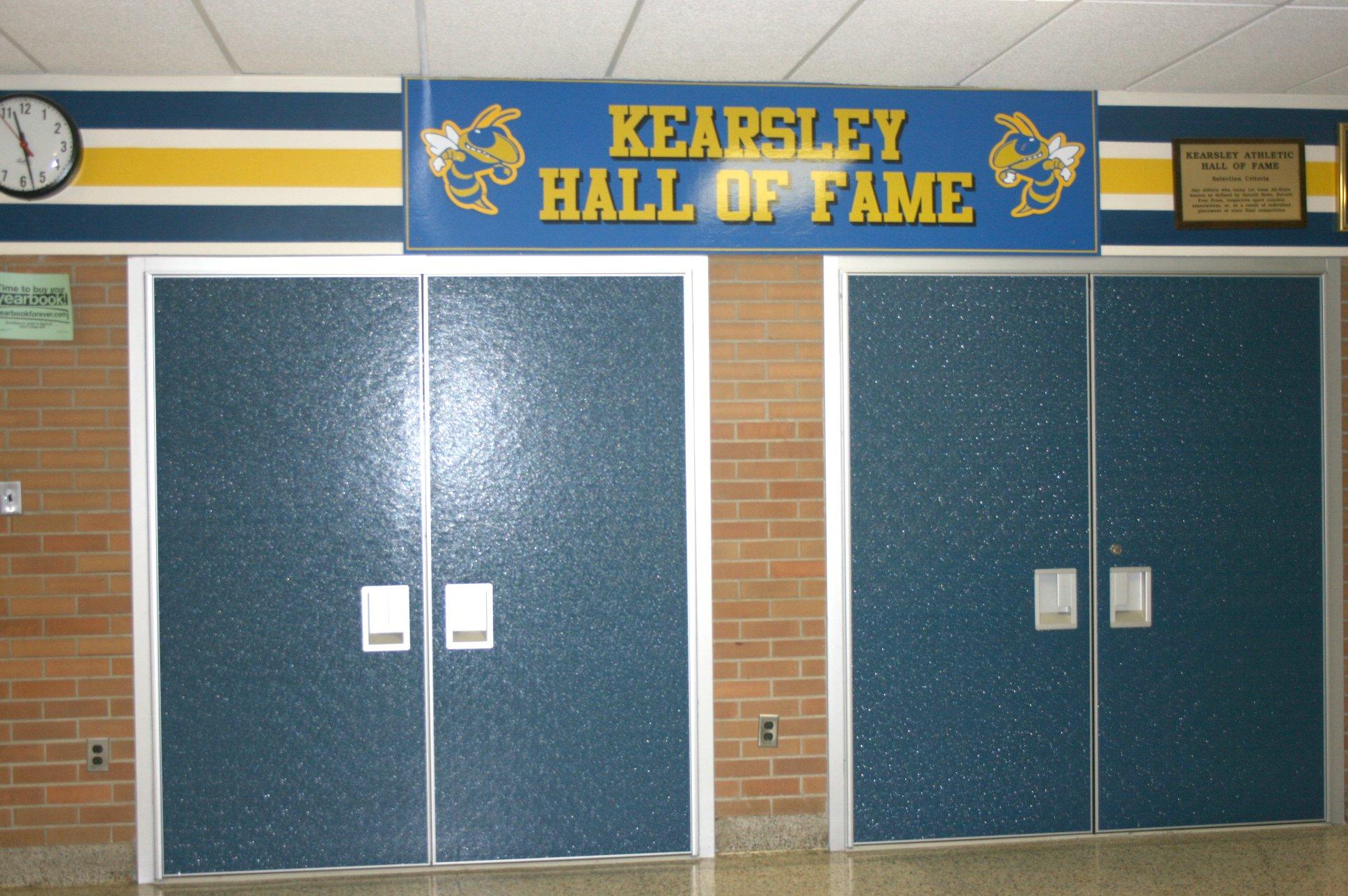 The new doors to the gymnasium add security, as well as trapping sound so that the hallways are quieter.