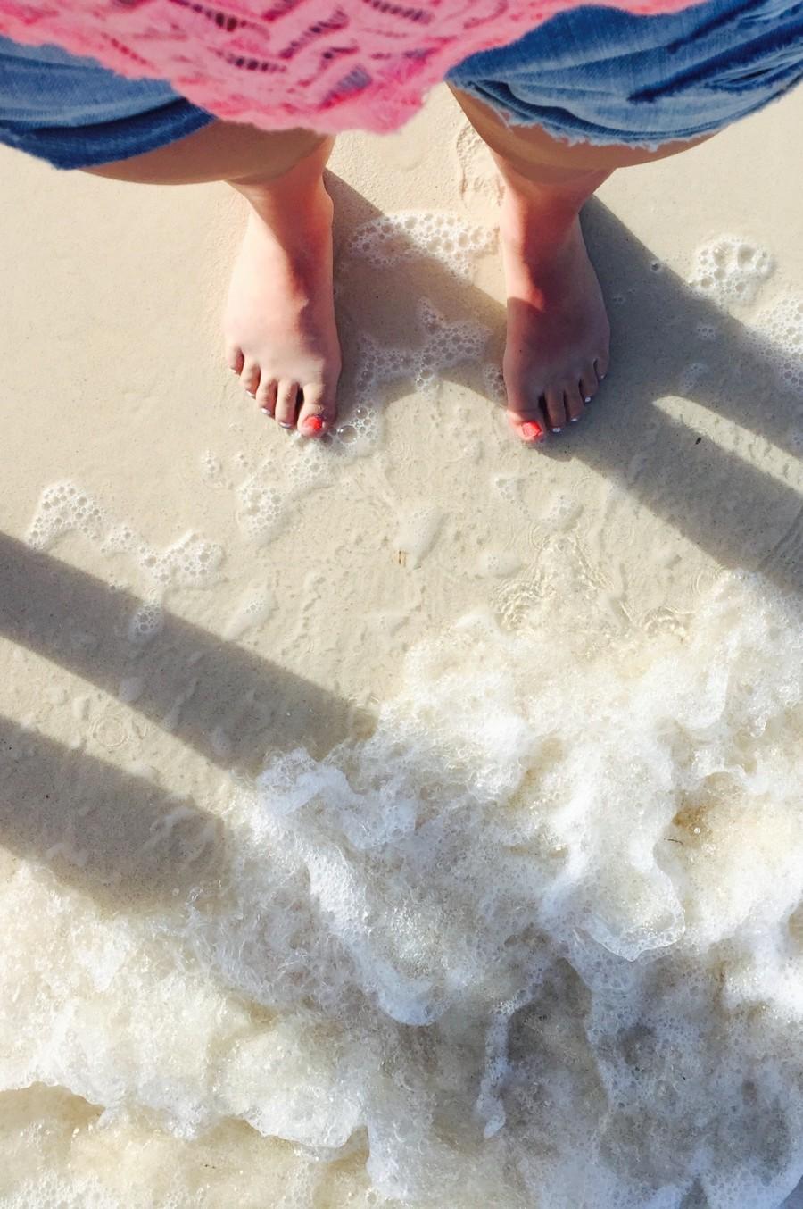 I dipped my toes into the Atlantic Ocean for the last time in the Bahamas.