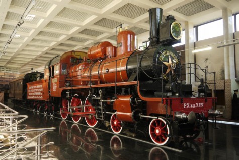 Locomotive engineers drive and maintain trains. This one is at the Museum of the Moscow Railway at Paveletsky Rail Terminal.