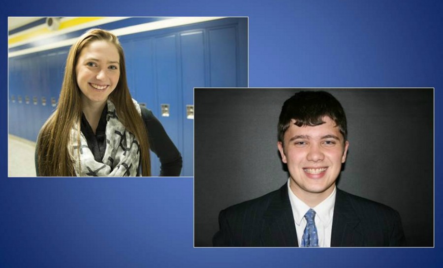 Seniors Hannah Smith(left) and Ben Roof will be participating in internships at the Capitol this summer. 