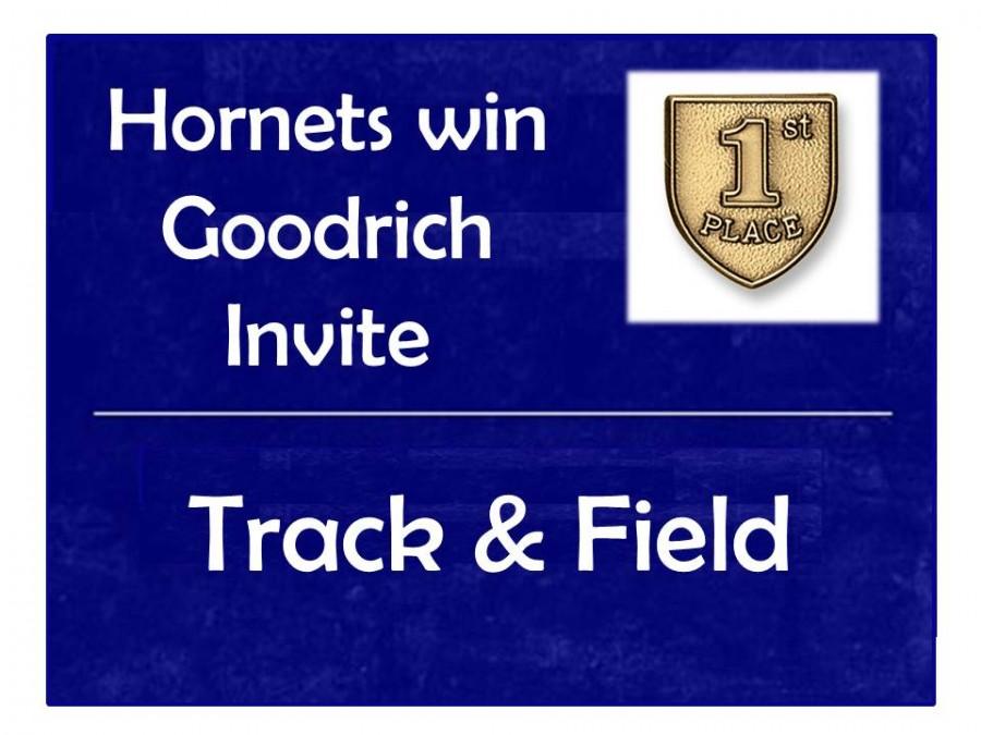 The boys track and field team won the Goodrich Invitational on May 1.