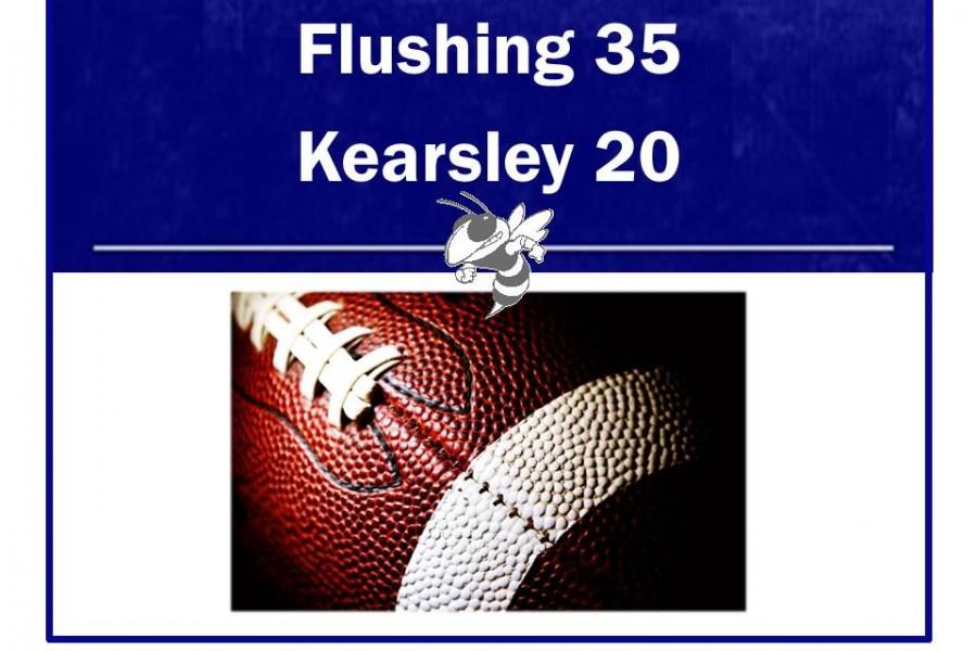 Football falls to Flushing on Patriots Day