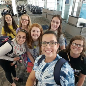 We waited in our gate at the Detroit Metropolitan Wayne County Airport.