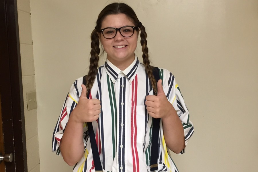 Michaella Ford loves dressing up for school.