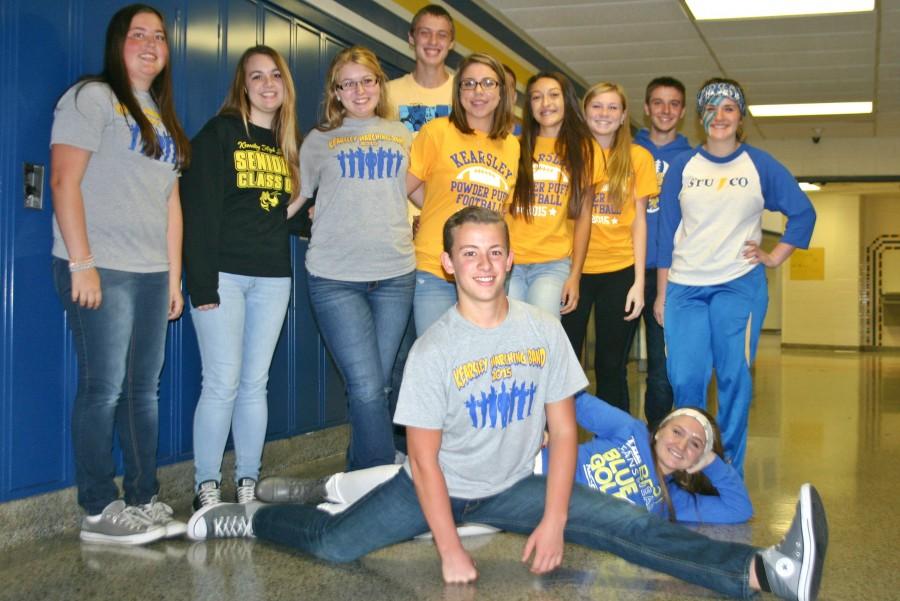 Sophomore AP world history students display their school spirit from Mr. Rob Markwardts class.