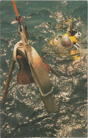 A diver brings up the Fitzgerald's bell.