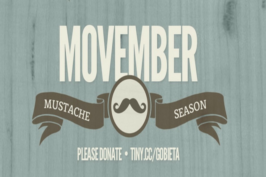Grow a moustache, raise awareness for Movember