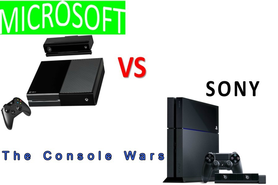 Microsoft+and+Sony+battle+to+see+who+has+the+best+gaming+console.