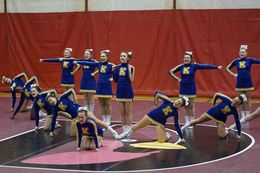 The Hornets compete during round one at Davison on Saturday, Jan. 16.  The cheer team won the Swartz Creek Invitational on Saturday, Jan. 23. 