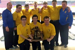 The boys bowling team placed first in the MHSAA Division 2 regional match.