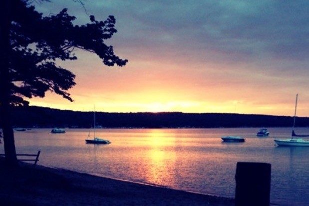 Sunset+at+Higgins+Lake+is+always+beautiful.