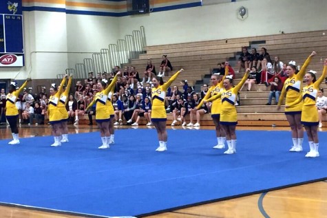 The girls cheer in round two.