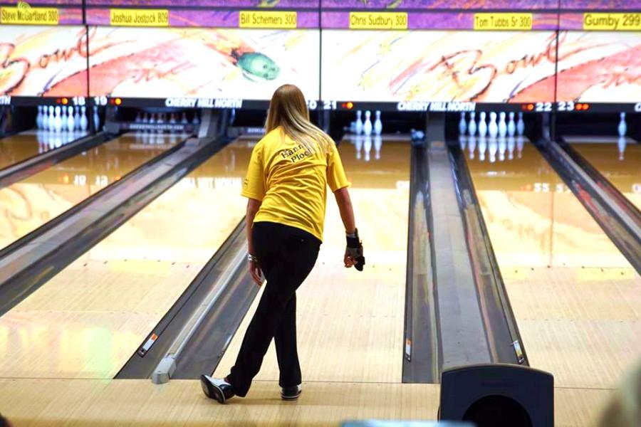 After throwing 11 strikes, three pins decide to be stubborn for senior Hannah Ploof. She finished her final game of the Division 2 individual regional with a 297.