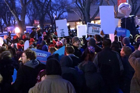 Berners rally for Sanders.