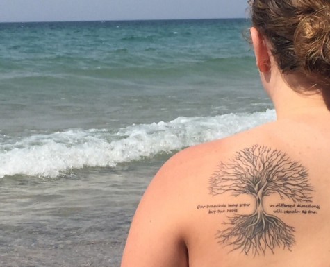 Swayne's tattoo matches her brother who means the world to her.
