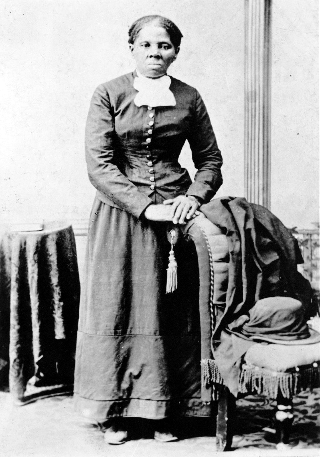 Harriet Tubman stands for a portrait.