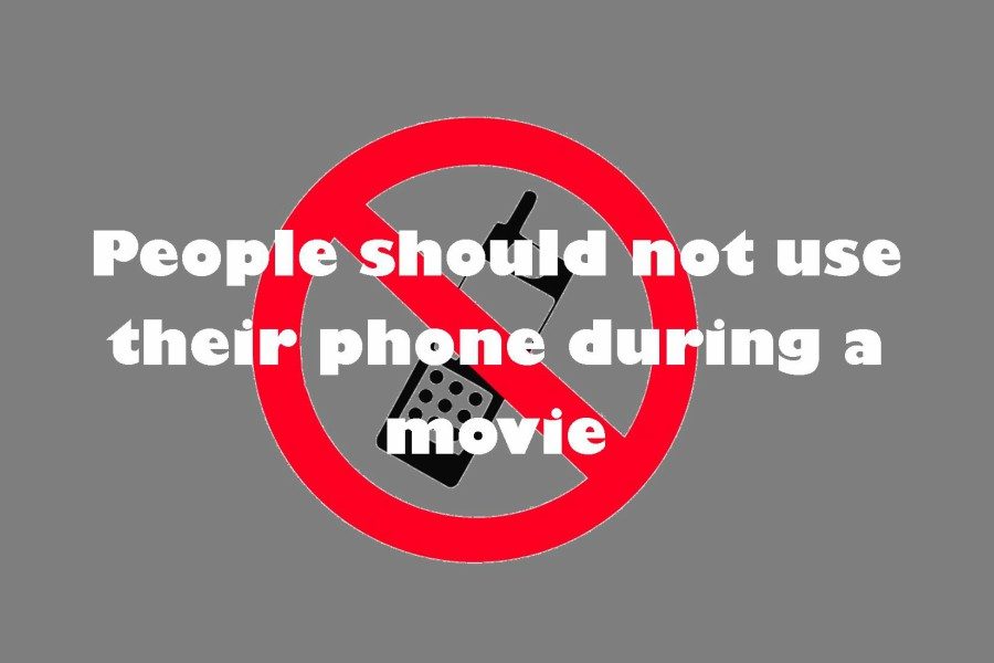 Many people believe that photos should not be used in movie theaters.