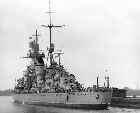 Prinz Eugen in 1946, after being handed over to the US Navy.
