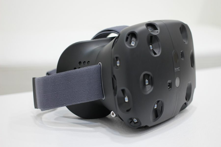The headset of the new virtual reality technology VIVE.