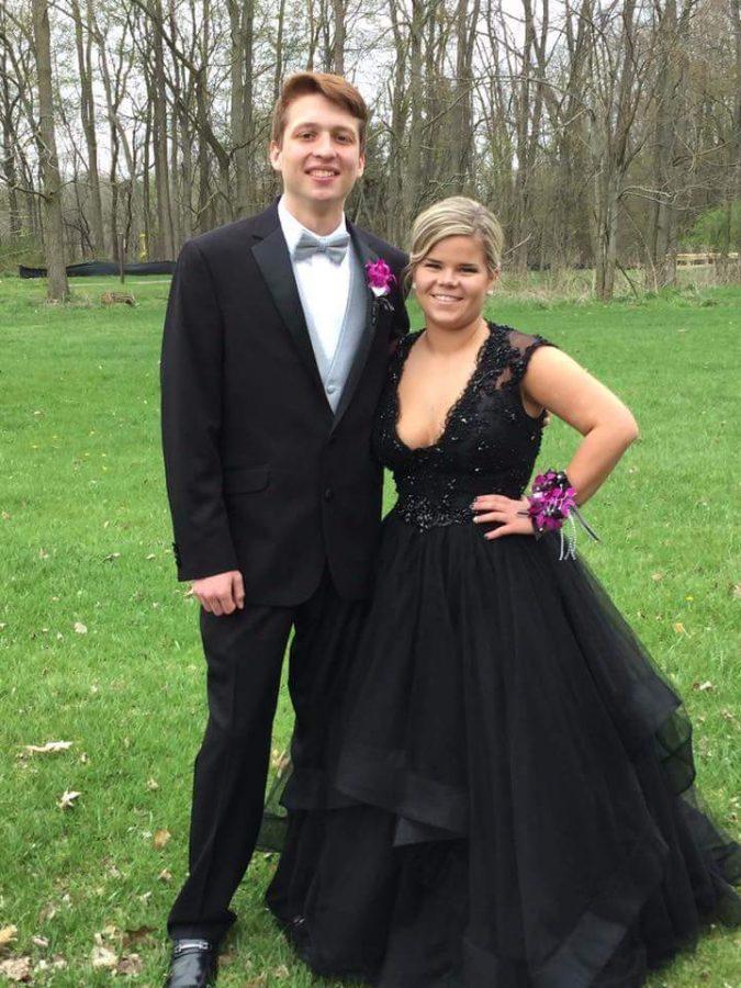 Junior Nick Niles pictured with his friend senior Kate Weyker before prom on Saturday, April 30. 