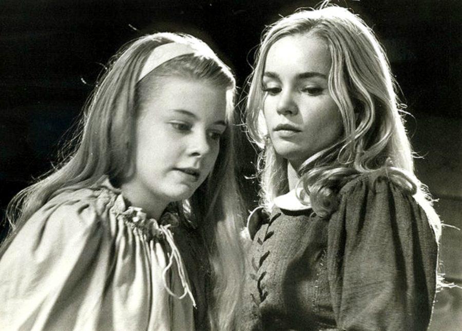 Kathy Cody (left) plays Betty Parris along with Tuesday Weld as Abigail in David Susskinds EmmyAward winning 1967 television production of Arthur Millers The Crucible.