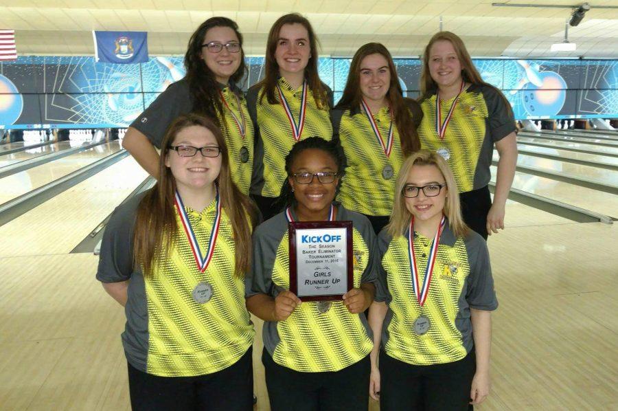 The+girls+bowling+team+took+second+place+at+the+teams+first+Baker+tournament+in+Lansing+on+Sunday%2C+Dec.+11.