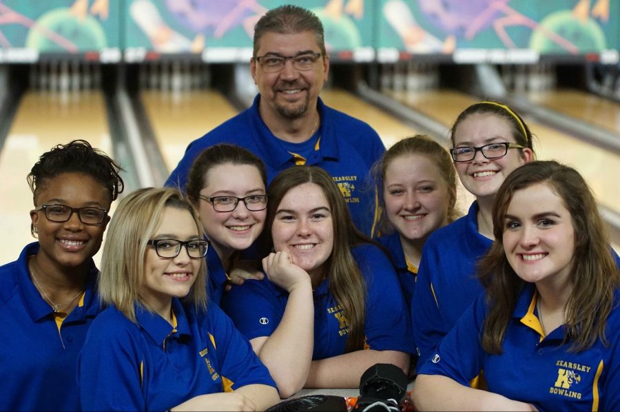 The girls bowling team was happy after sweeping its two matches Saturday, Jan. 21.
