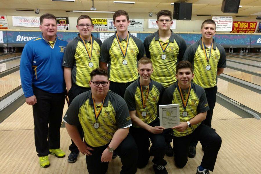The boys bowling took second place at a Flint-area tournament Sunday, Jan. 15.