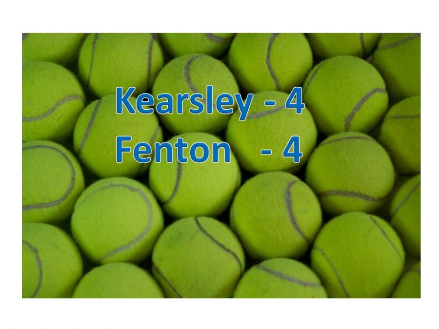Tennis team ties with Fenton