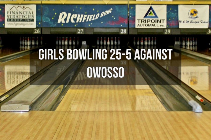 The girls bowling team beat the Owosso Trojans on Monday, Dec. 4 in their first match with Owosso after joining the Metro League.