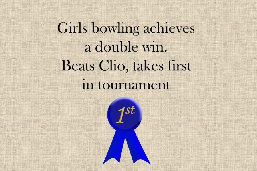 Girls bowling beats Clio, takes first in tournament