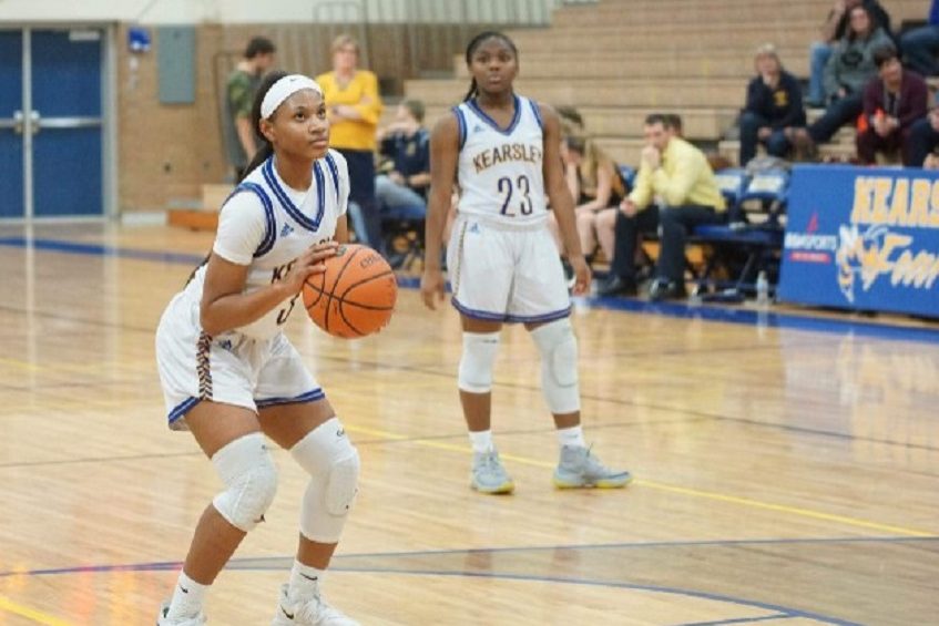 Junior Zaria Mitchner shoots a free throw in a game earlier this year.  Mitchner scored a career high 31 points on Friday, Jan.  19, against the Clio Mustangs.