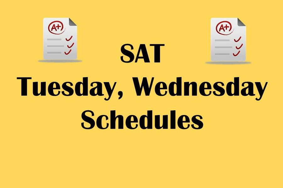 Statewide testing for the SAT and PSAT is Tuesday and Wednesday, April 10 and 11.