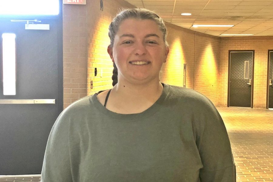 Junior Brooklynn Smith won her match as part of the No. 1 doubles team against Carman-Ainsworth on Wednesday, April 11.