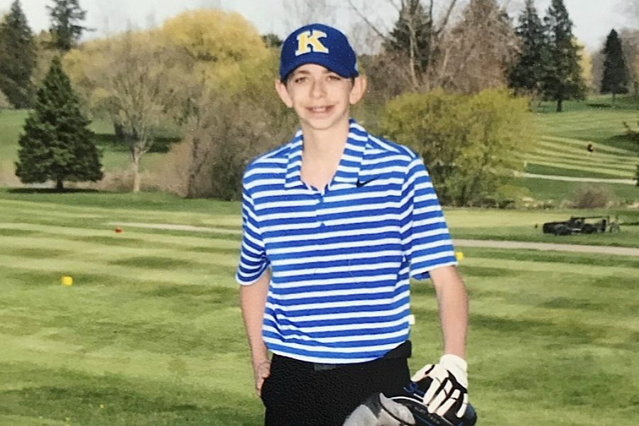 Junior Stephen White poses for a photo during the 2017 golf season.