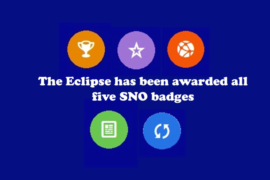 The Eclipse pins five SNO badges