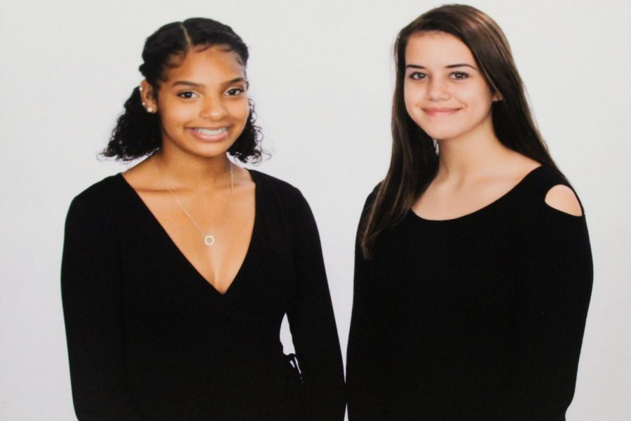 Freshmen Amyah Royster (L) and Kayleigh Bentley will represent their class in the homecoming court.