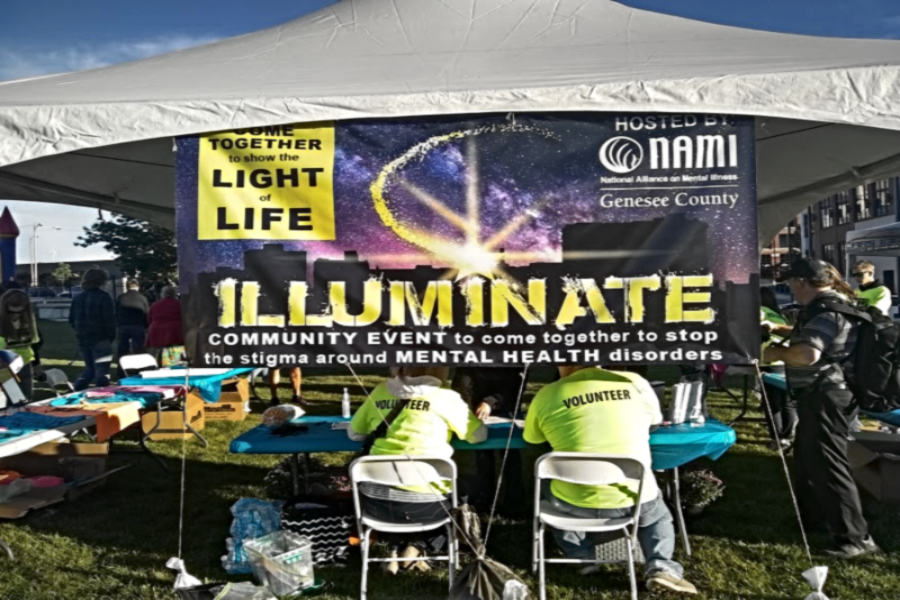Student Council members attended an event called Illuminate Sept. 22 in Flint. The activity raised awareness for mental illness.