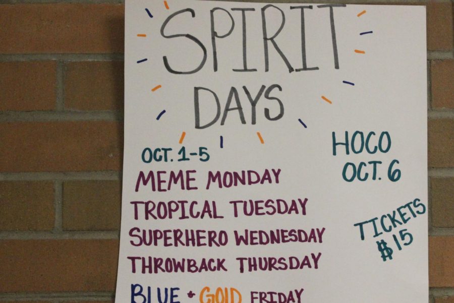 Students are encouraged to participate in spirit days for homecoming week.