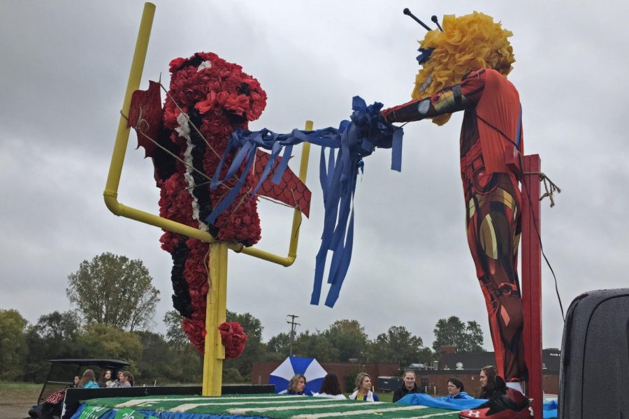 The freshmen placed fourth with their float design on Friday, Oct. 5.