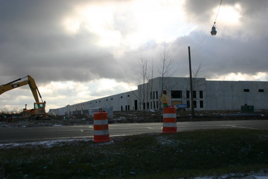 A+new+GM+facility+is+in+the+process+of+being+built+at+Davison+and+Genesee+roads.+This+photo+was+taken+in+December+2018.