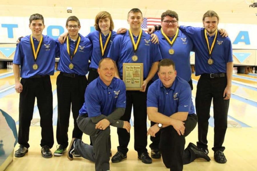 The boys bowling team finished third place at Bay City Western Bakers Dozen event, Sunday, Dec. 16.